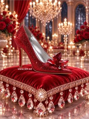 NEW Cinderella Shoes Sparkling Bling Swarovski Crystal Wedding Heels Pumps +Gift